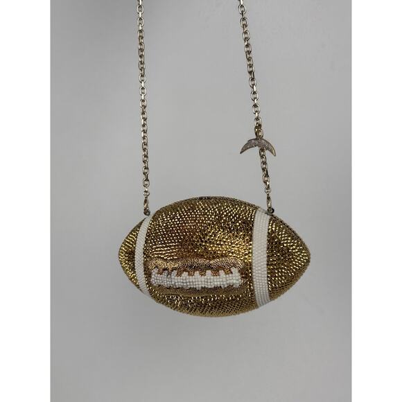 Judith Leiber Couture Crystal Football Minaudiere Clutch Bag - Picture 7 of 16